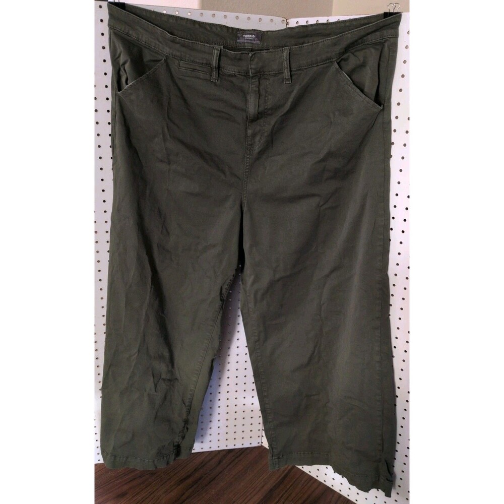 Torrid Women's Jeans 26R Green Wide Leg